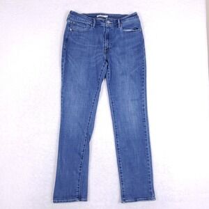 Levi's Mid Rise Skinny Jeans 14M W32 L32 Blue Denim Stretch Casual Classic